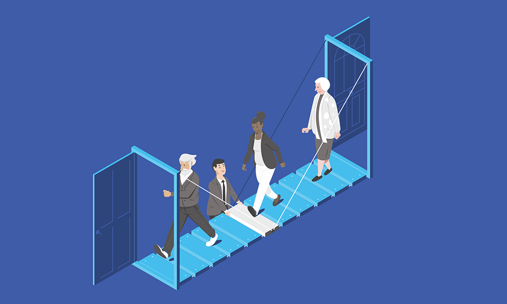 Financial bridging loan illustration